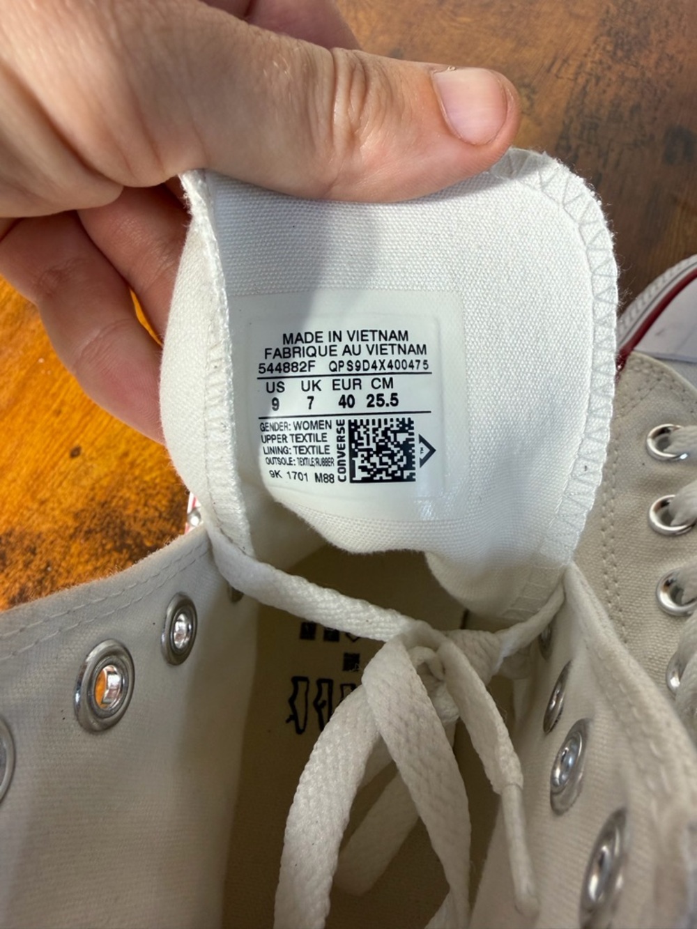 Converse Custom Studded White High Top Sneakers With Floral Detail Women's 9 - Picture 10 of 10